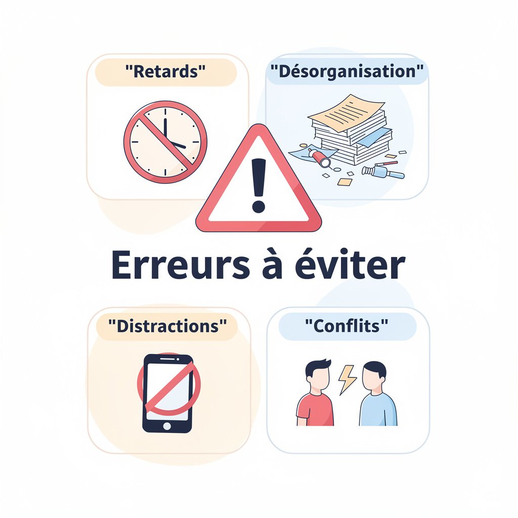 Erreurs à éviter